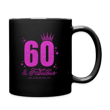 Vintage 1964 Geboren Limitierte Auflage - Tasse einfarbig - Schwarz - Rechts