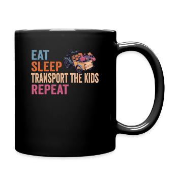 Vélo cargo Eat Sleep Repeat - Mug uni - noir - Droite