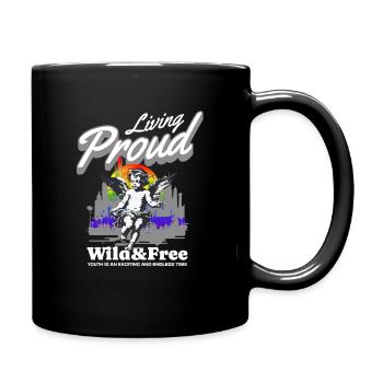 Love Is Love Pride Colors Of Rainbow Equality - Full Colour Mug - black - Right