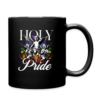 Love Is Love Pride Colors Of Rainbow Equality - Full Colour Mug - black - Right