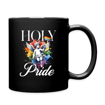 Love Is Love Pride Colors Of Rainbow Equality - Full Colour Mug - black - Right