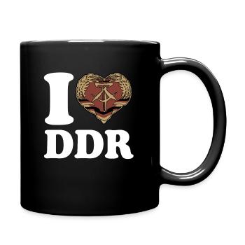 J’aime DDR - Coeur - Ostalgie - Mug uni - noir - Droite