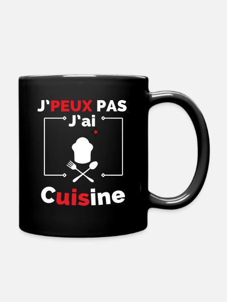 J peux pas j ai Cuisne - Ensfarvet krus - sort