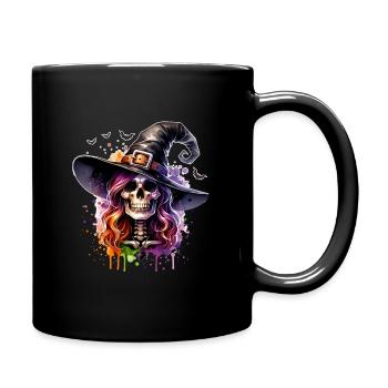 In a world full of princesses, be a witch - Full Colour Mug - black - Right