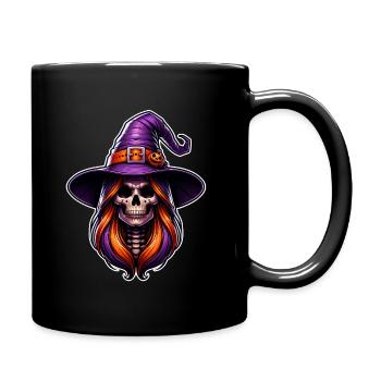 In einer Welt voller Prinzessinnen sei eine Hexe - Tasse einfarbig - Schwarz - Rechts