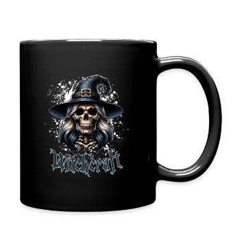 In einer Welt voller Prinzessinnen sei eine Hexe - Tasse einfarbig - Schwarz - Rechts
