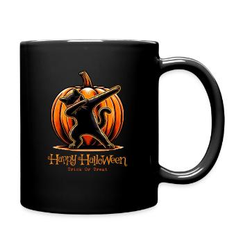 Joyeux Halloween, chat effrayé - Mug uni - noir - Droite