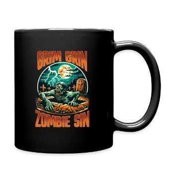 Grim Sourire Zombie Péché Joyeux Halloween Peur - Mug uni - noir - Droite