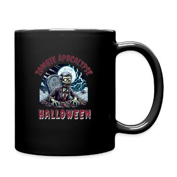 Zombie-Apokalypse Halloween Fröhliches Halloween - Tasse einfarbig - Schwarz - Rechts