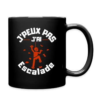 I can't I have Climbing - Full Colour Mug - black - Right