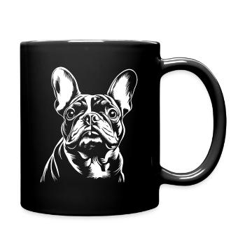 Frenchie - Fan de chiens - Mug uni - noir - Droite