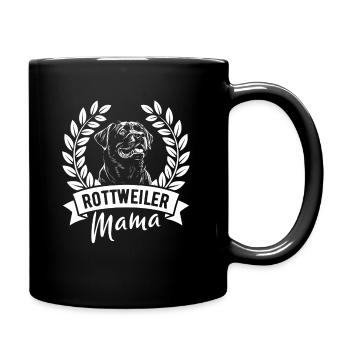 Rottweiler Mama - Hundebesitzerin - Tasse einfarbig - Schwarz - Rechts