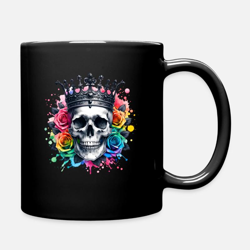Carnaval Halloween Día de Muertos Crâne avec - Mug uni - noir