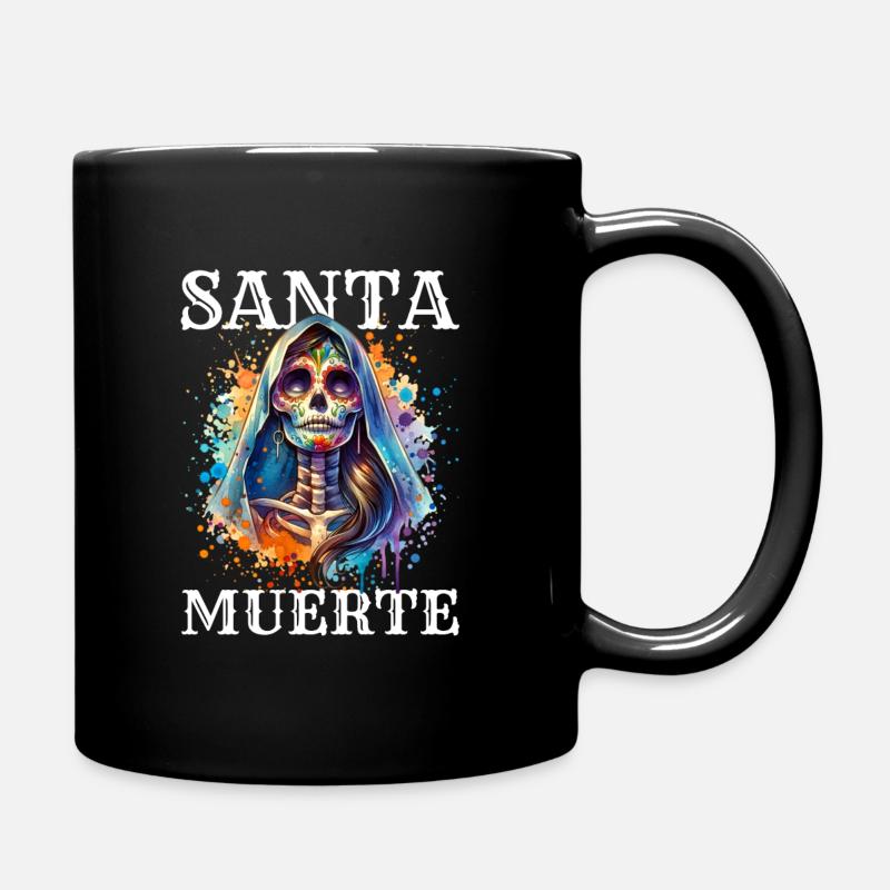 Santa Muerte pour le carnaval, Halloween et le Día de - Mug uni - noir