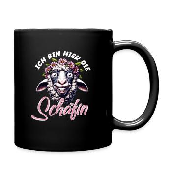 Kölle Alaaf I'm Here The Sheep Fun - Full Colour Mug - black - Right