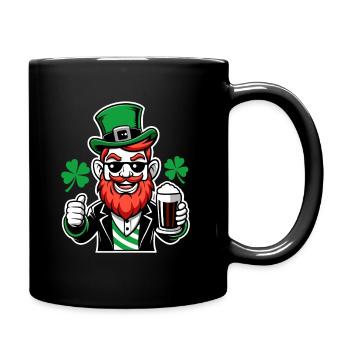Leprechaun & Beer - Saint-Patrick - Irlande - Mug uni - noir - Droite