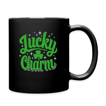 Porte-bonheur - Saint-Patrick - Irlande - Mug uni - noir - Droite
