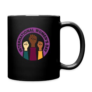 Journée de la femme, Journée internationale de la femme, Happy Women' - Mug uni - noir - Droite