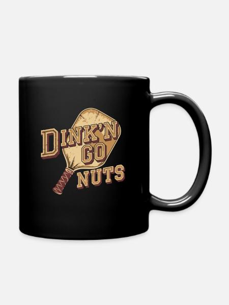 Pickleball Rettro | Dink’n Go Nuts LustigerSpruch - Mug uni - noir
