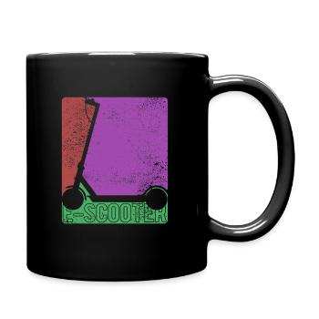 E-scooter, electric scooter with battery - Full Colour Mug - black - Right