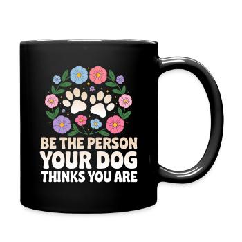 Citation Drôle Humoristique Chien - Mug uni - noir - Droite