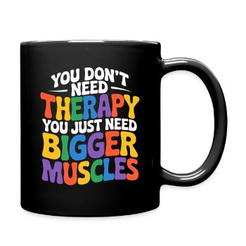 Just more muscle building - Full Colour Mug - black - Right
