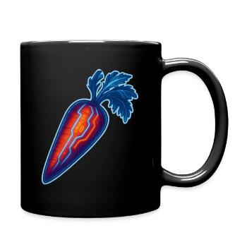 Future Veggie Design | Cyberpunk Carrot Shirt - Full Colour Mug - black - Right