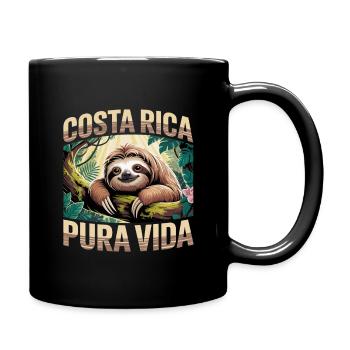 Pura Vida Costa Rica Paresseux - Mug uni - noir - Droite