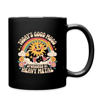 La bonne humeur du jour sponsorisée par Heavy Metal - Mug uni - noir - Droite