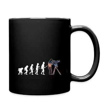 Astronomie Evolution Astrofotografie Geschenk - Tasse einfarbig - Schwarz - Rechts