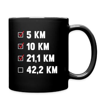 Nächstes Ziel Marathonlauf - laufen - Jogging - Tasse einfarbig - Schwarz - Rechts