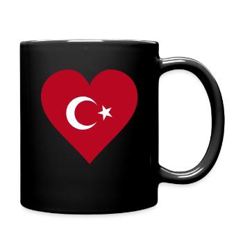 türkei herz - Full Colour Mug - black - Right