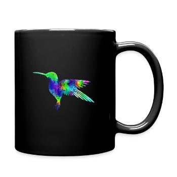 Colibri à l'aquarelle - Mug uni - noir - Droite