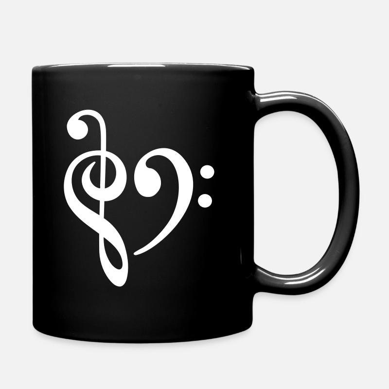 Musik - Tasse einfarbig - Schwarz