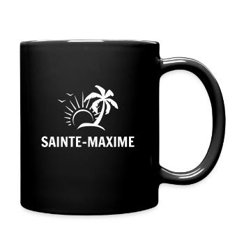 t-shirt original sainte-maxime 83 var cadeau noel - Mug uni - noir - Droite