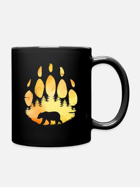 Bear Paw - Full Colour Mug - black