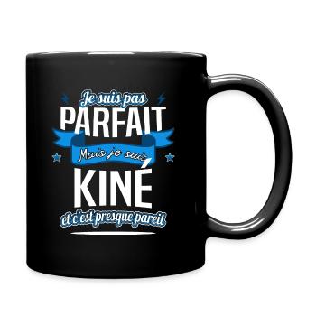kiné / Kinésithérapeute / ostéopathe - Mug uni - noir - Droite
