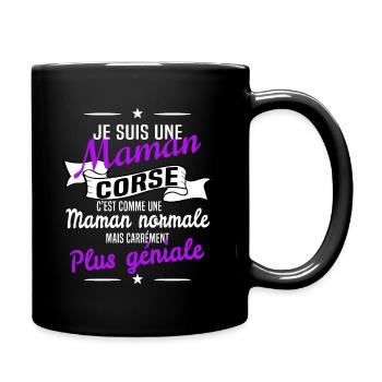 Maman corse - Mug uni - noir - Droite