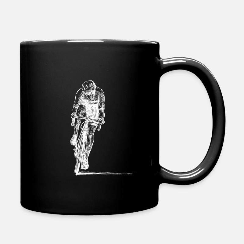 Rennräder - Tasse einfarbig - Schwarz
