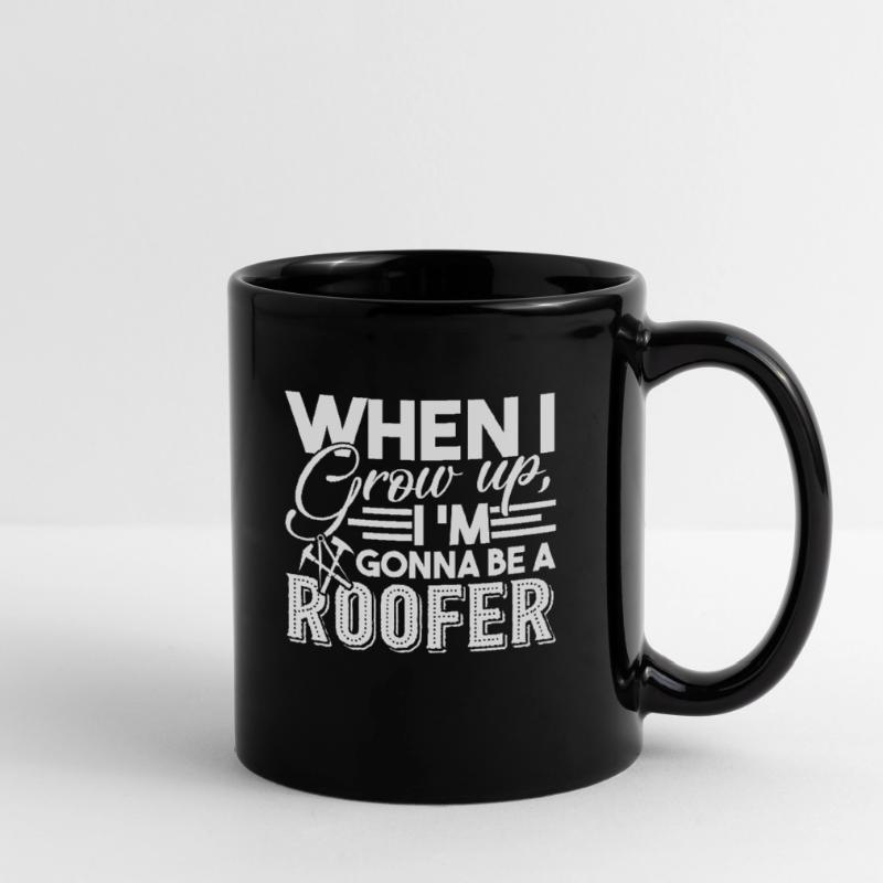 Dachdecker wird Dachdecker Tasse einfarbig