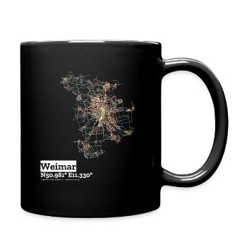 Pastels basiques de Weimar - Mug uni - noir - Droite