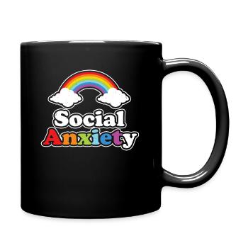 Social Anxiety Emo Clothes Aesthetic Soft Goth - Mug uni - noir - Droite