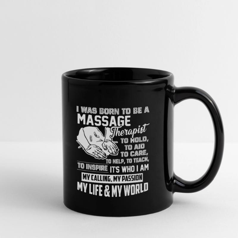 Massagetherapeut geboren, um ein Massagetherapeut zu sein Tasse einfarbig