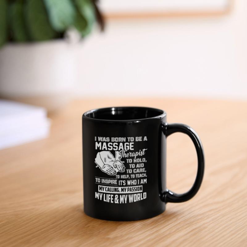 Massagetherapeut geboren, um ein Massagetherapeut zu sein Tasse einfarbig
