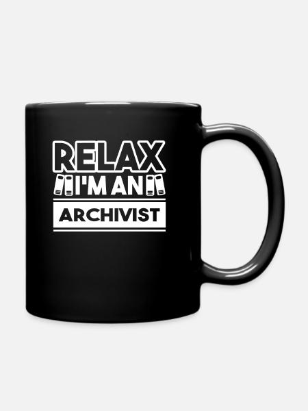 Archiviste Je suis archiviste - Mug uni - noir