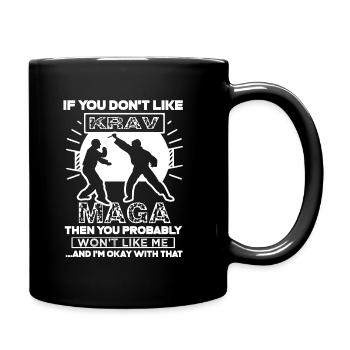 Krav Maga I Like Krav Maga - Tasse einfarbig - Schwarz - Rechts