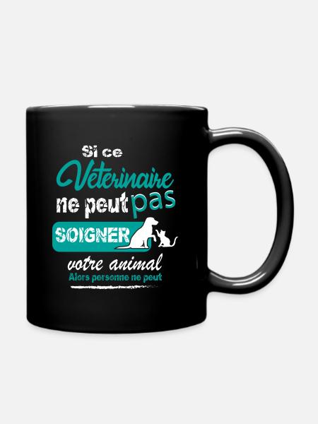 Vétérinaire cadeau humour - Mug uni - noir
