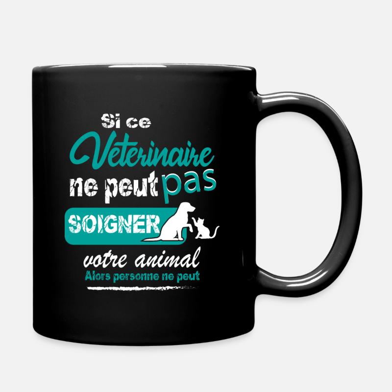 Vétérinaire cadeau humour - Mug uni - noir