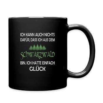 Schwarzwald - Tasse einfarbig - Schwarz - Rechts