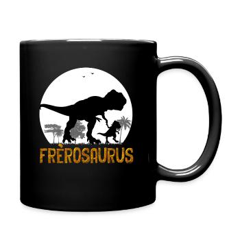 Frèrosaurus Cadeau Grand Frère Humour Dinosaure - Mug uni - noir - Droite